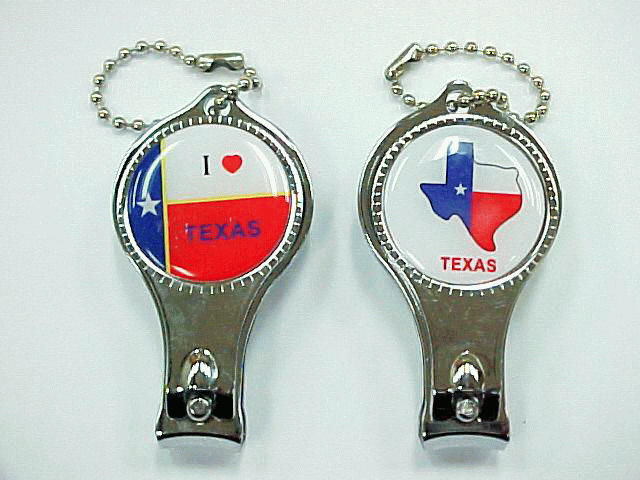KC (Keychain) - 66413 Texas FLAG Nail Clipper SOLD BY DOZEN