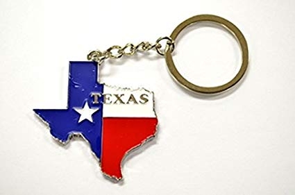 KC (KEYCHAIN)  66429 Texas Map SOLD BY THE DOZEN