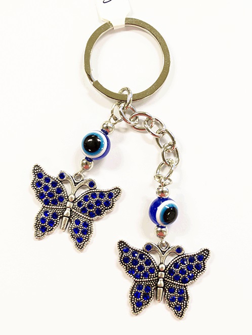 KC (KEYCHAIN) 68312 Double Butterfly SOLD BY THE DOZEN