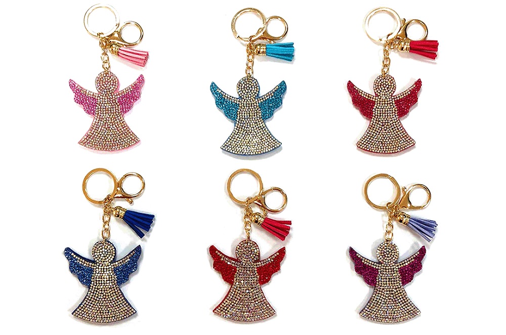 KC (KEYCHAIN) 69018 Bling Angel SOLD BY THE DOZEN