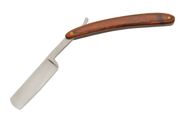 Knife - 210728 Wood Straight RAZOR