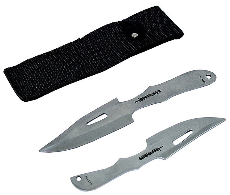 ''KNIFE - 5333 7'''' & 6'''' Silver THROWING Knives''