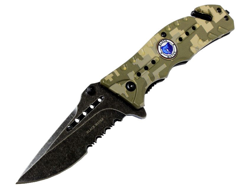 KNIFE - 7350 Black Water Camo