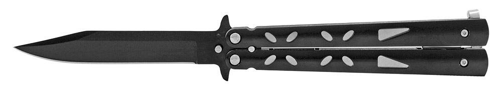 KNIFE BA1006BK - Black Stainless Steel BUTTERFLY KNIFE