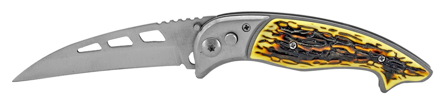 ''Knife FB2808B 4.5'''' SWITCHBLADE Pocket Folding Knife - Bone''