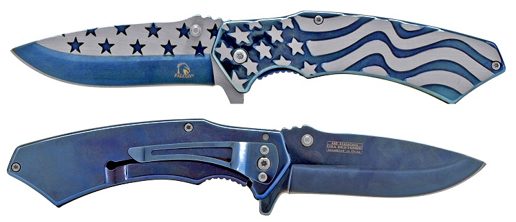 KNIFE - KS33299BL 3.25'' Blue Star