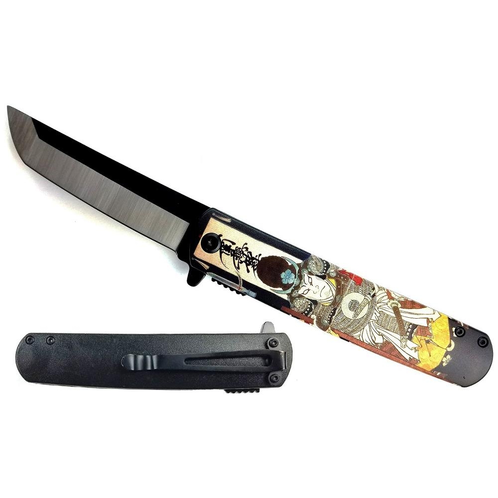 KNIFE KS-61261-4 Black/Yellow Samurai