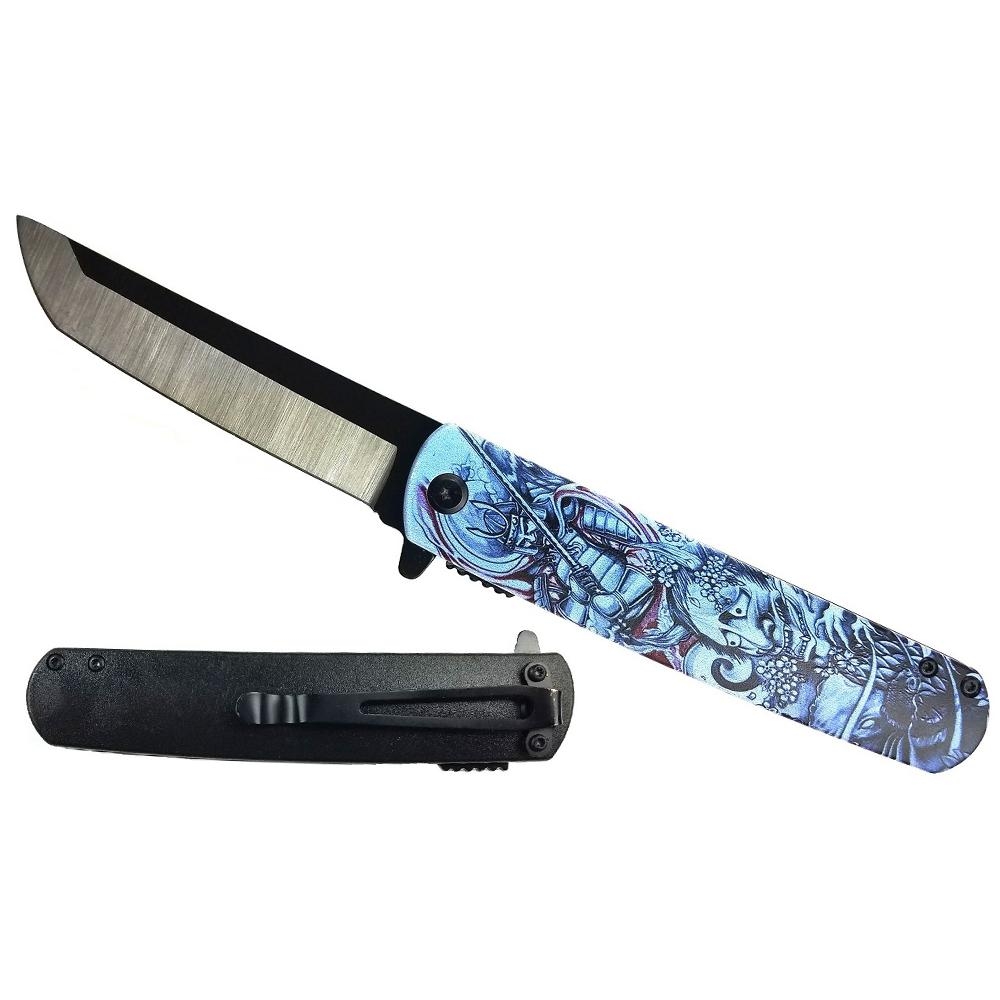 KNIFE KS-61261-7 Blue Japanese Demon Samurai