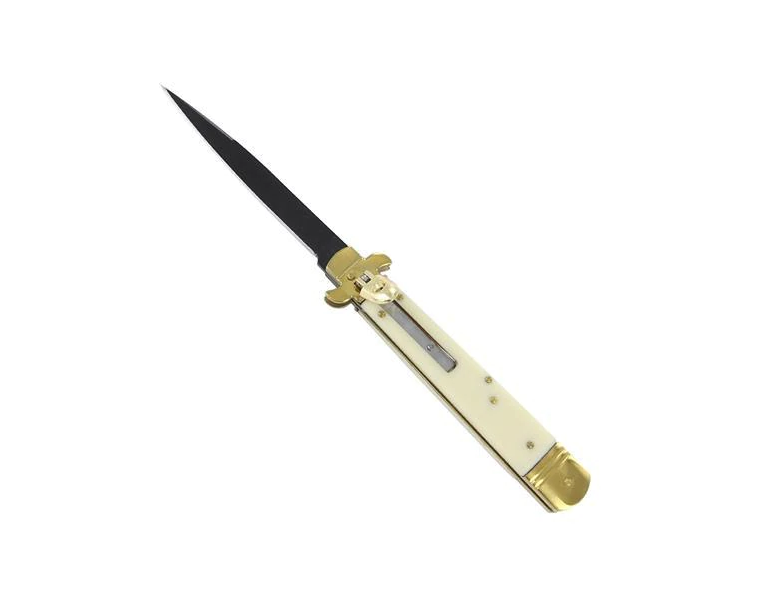 KNIFE LV2057 Lever Lock Black/White