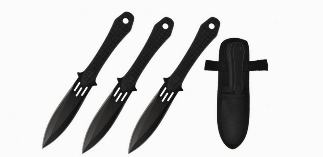 ''KNIFE - T002393-3 7.5'''' 3pc THROWING Knives ''