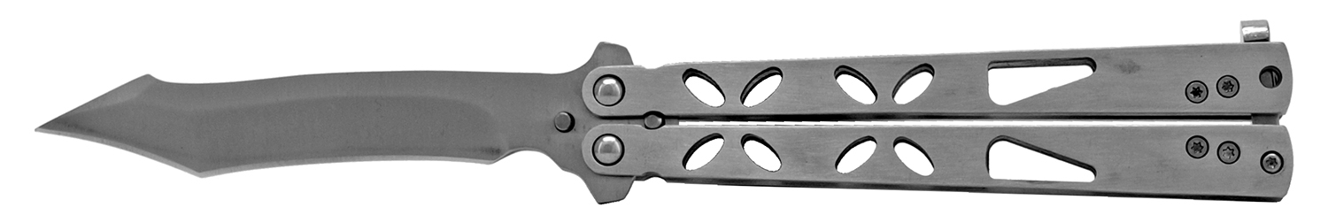 KNIFE BA1006CH - Silver Stainless Steel BUTTERFLY KNIFE