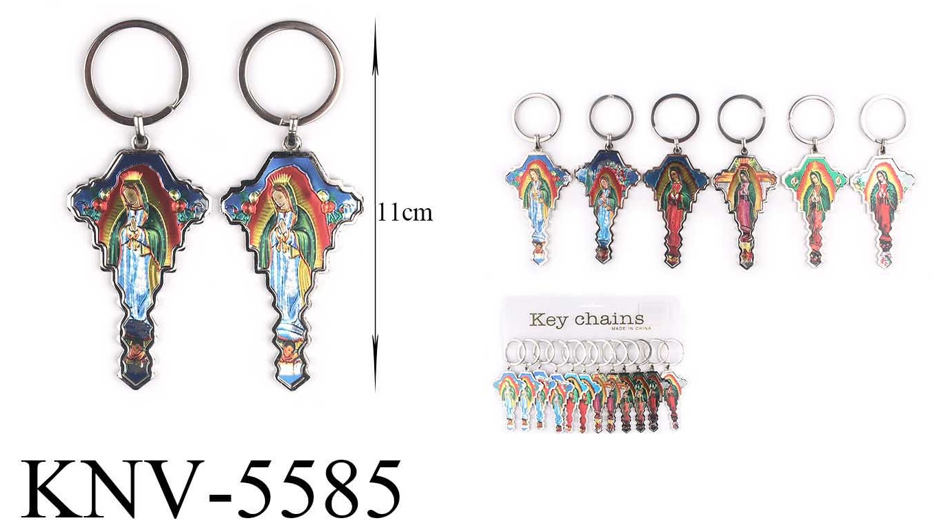 KC (KEYCHAIN) - Guadalupe Key KNV-5585 SOLD BY DOZEN PACK