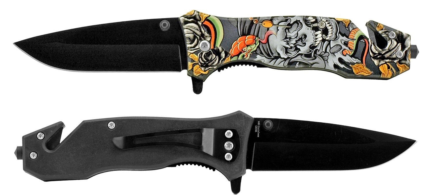 Knife - KS31325-3 SKULL