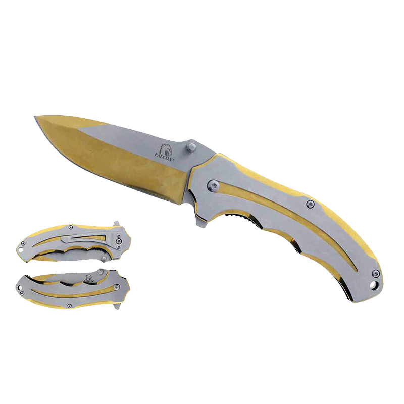 Knife KS3309GD Two Tone Silver/GOLD Metal