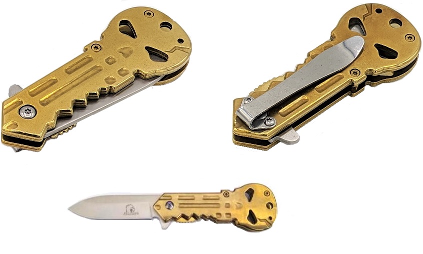 Knife - KS33197GD SKULL Key