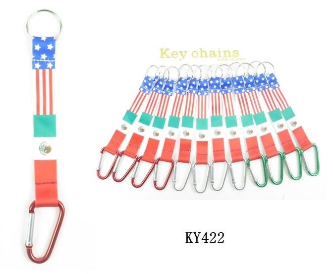 KC (KEYCHAIN) KY-422 USA/MX CARABINER SOLD BY THE DOZEN