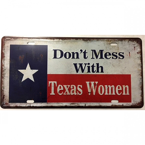 LICENSE PLATE Texas Women