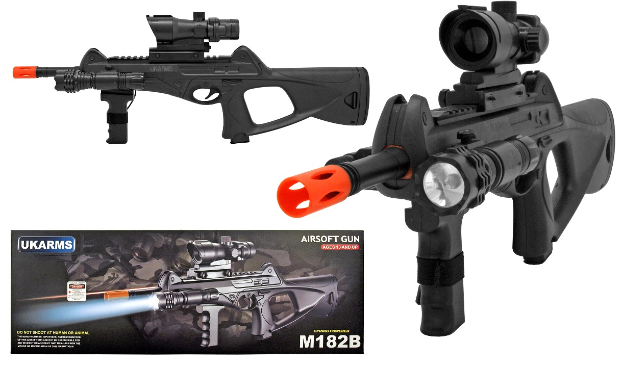 AIRSOFT Gun - M182B w/Laser