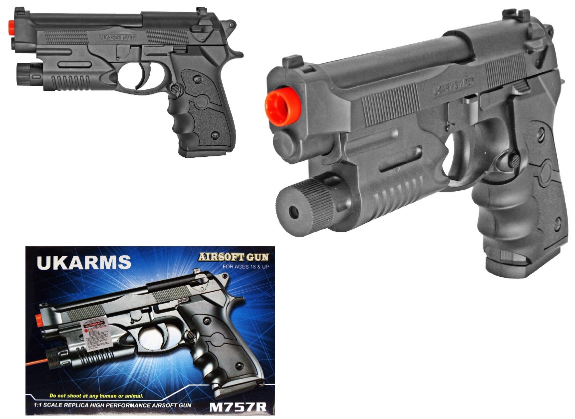 AIRSOFT Gun - M757R w/Laser