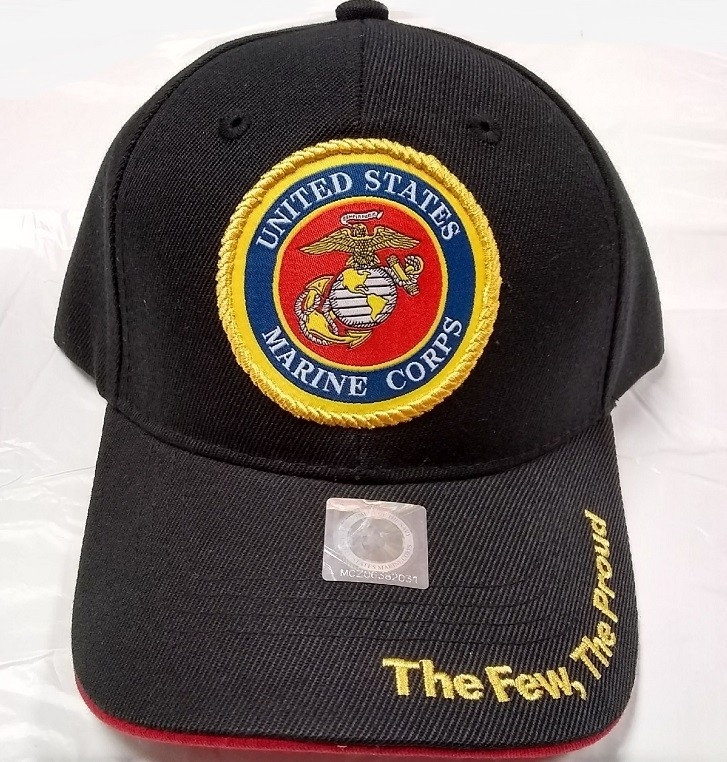 United States Marine Corps Military HAT - Woven Seal/Black