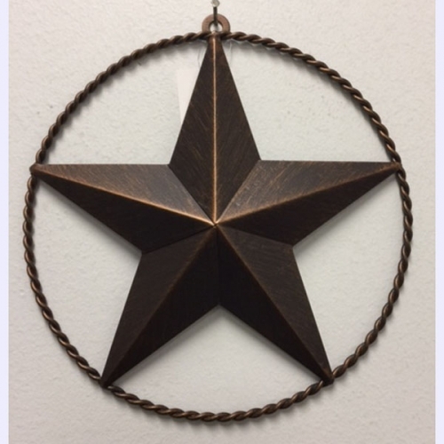Texas Decor - Metal Star w/ Wire RING A16105