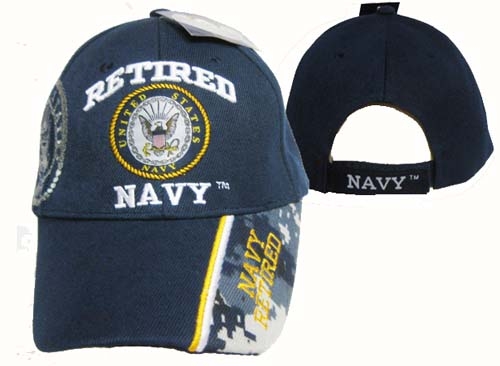 ''United States Navy HAT ''''RETIRED NAVY'''' Seal-NVY BL CAP592''