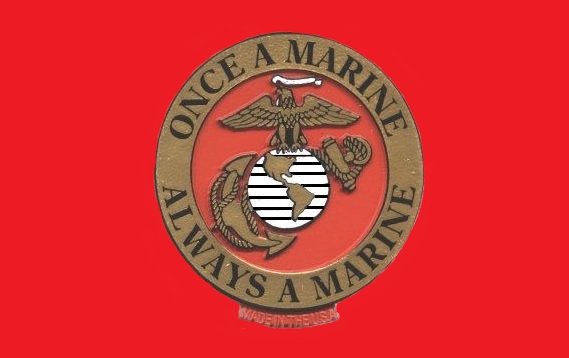 ''FLAG - United States Marine Corps ''''ONCE A MARINE'''' 1406 ''