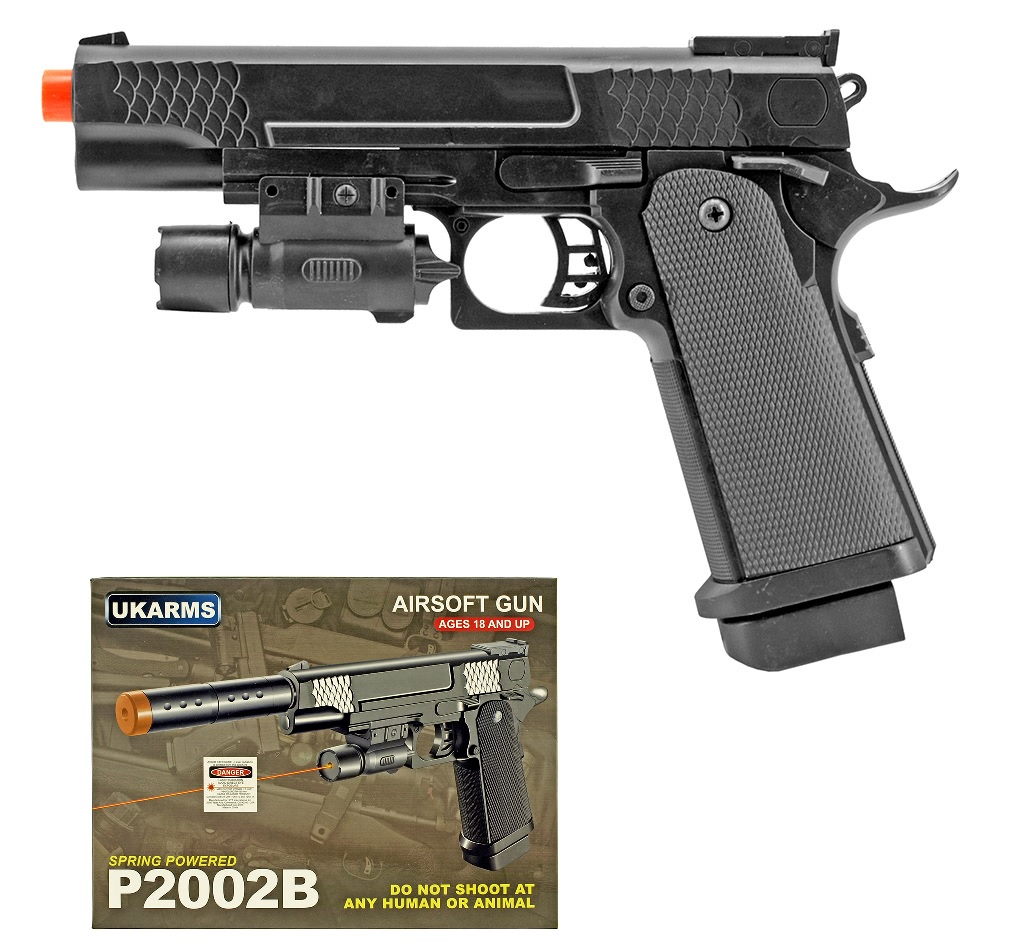 AIRSOFT Gun - P2002B w/Laser