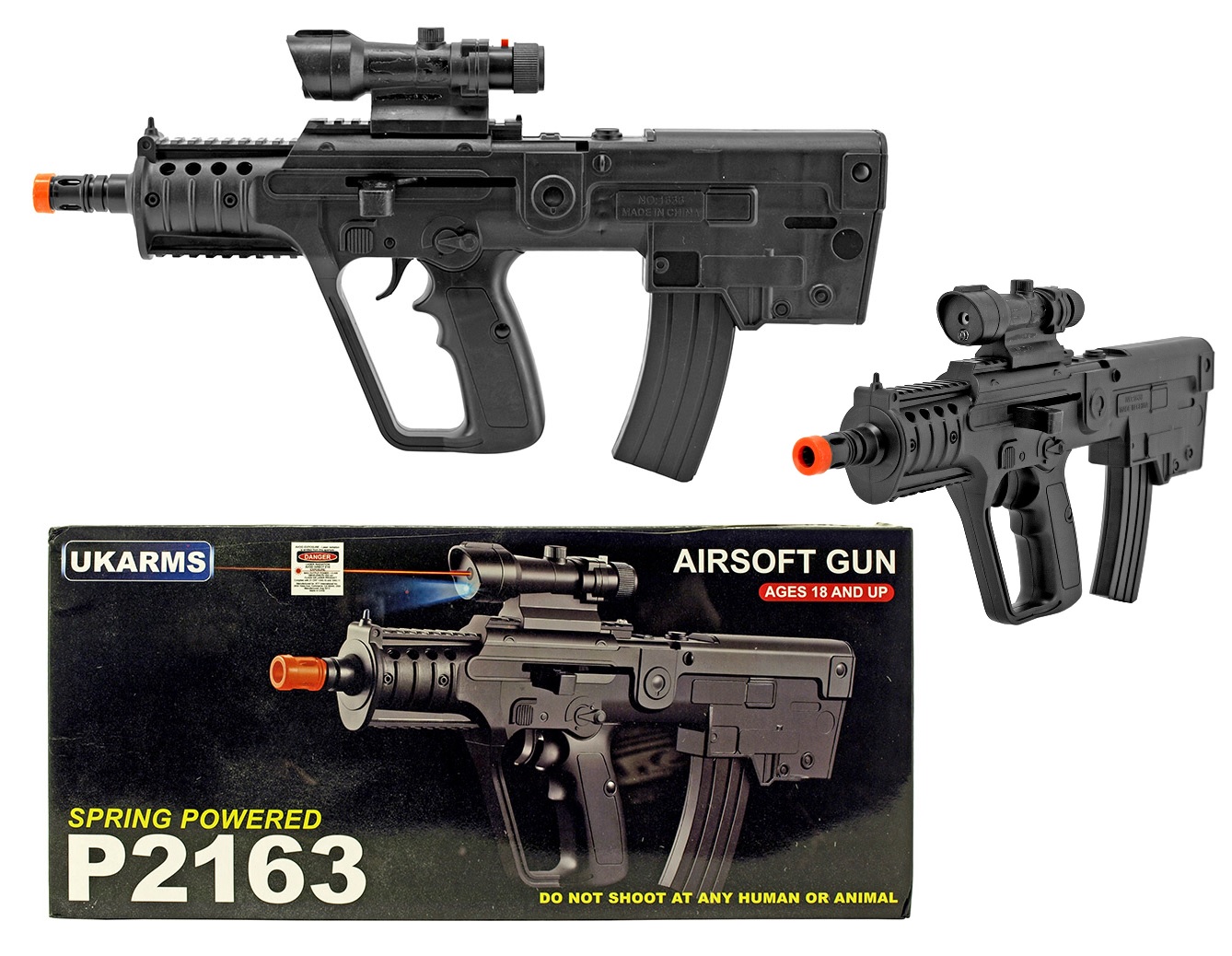 AIRSOFT Gun - P2163 w/Laser