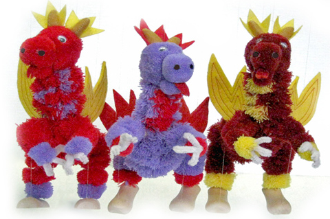 Puppets - 4 Legged DRAGON - Only sold by the Dozen