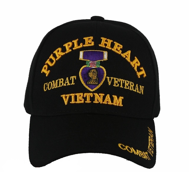 United States Military - Purple Heart Vietnam Combat Veteran HAT