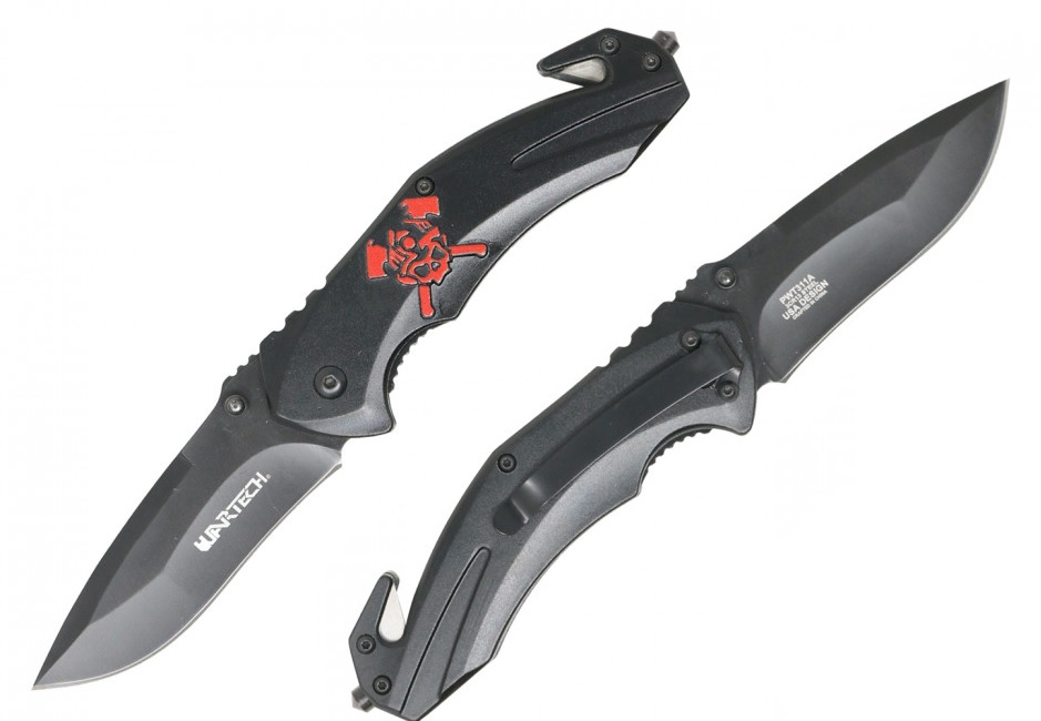 Knife - PWT311A Red SKULL