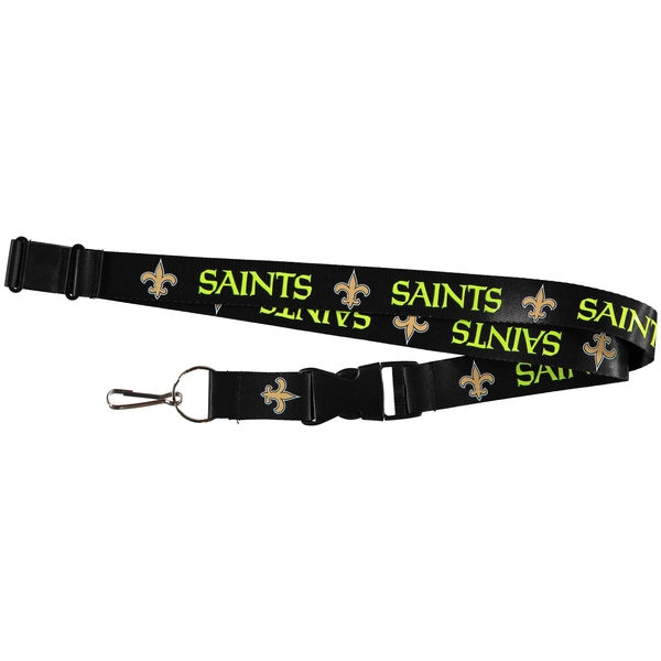 NFL NEW Orleans Saints Lanyard - Black & Neon