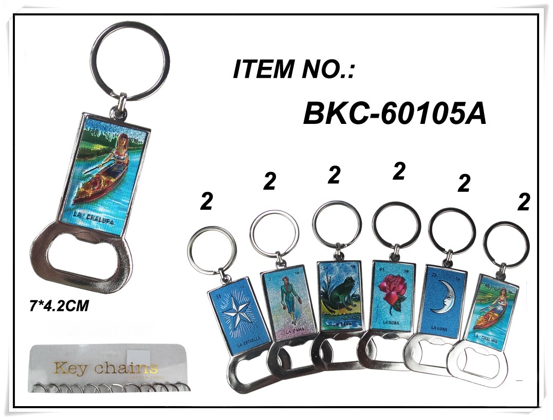 KEYCHAIN - Loteria Metal Opener BKC-60105A SOLD BY DOZEN