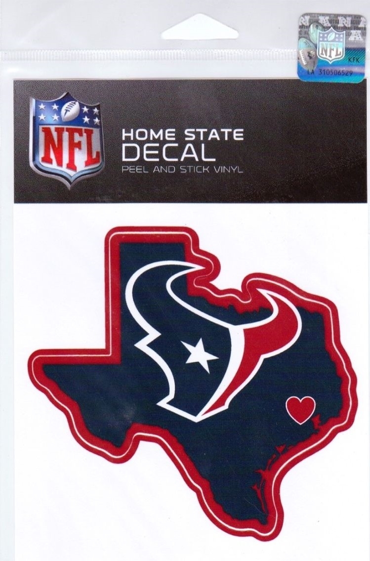 NFL Houston Texans Home State DECAL