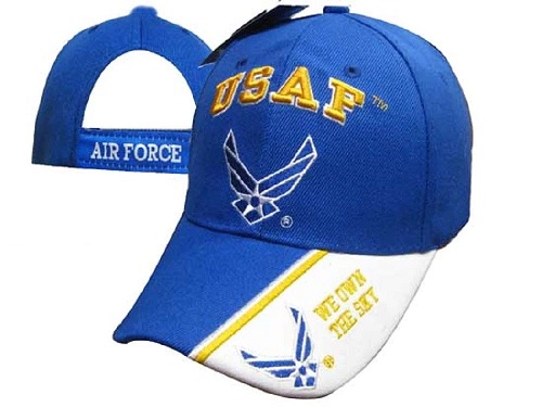 ''United States Air Force HAT USAF w/Wings ''''OWN THE SKY''''-RYL BL CAP603M''