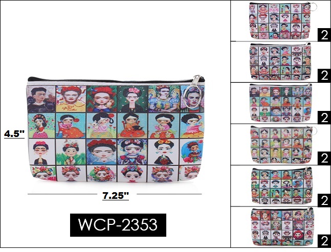 Coin PURSE - Frida WCP-2353 SOLD BY DOZEN PACK