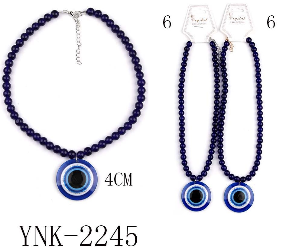 NECKLACE - Evil Eye YNK-2245 SOLD BY DOZEN PACK