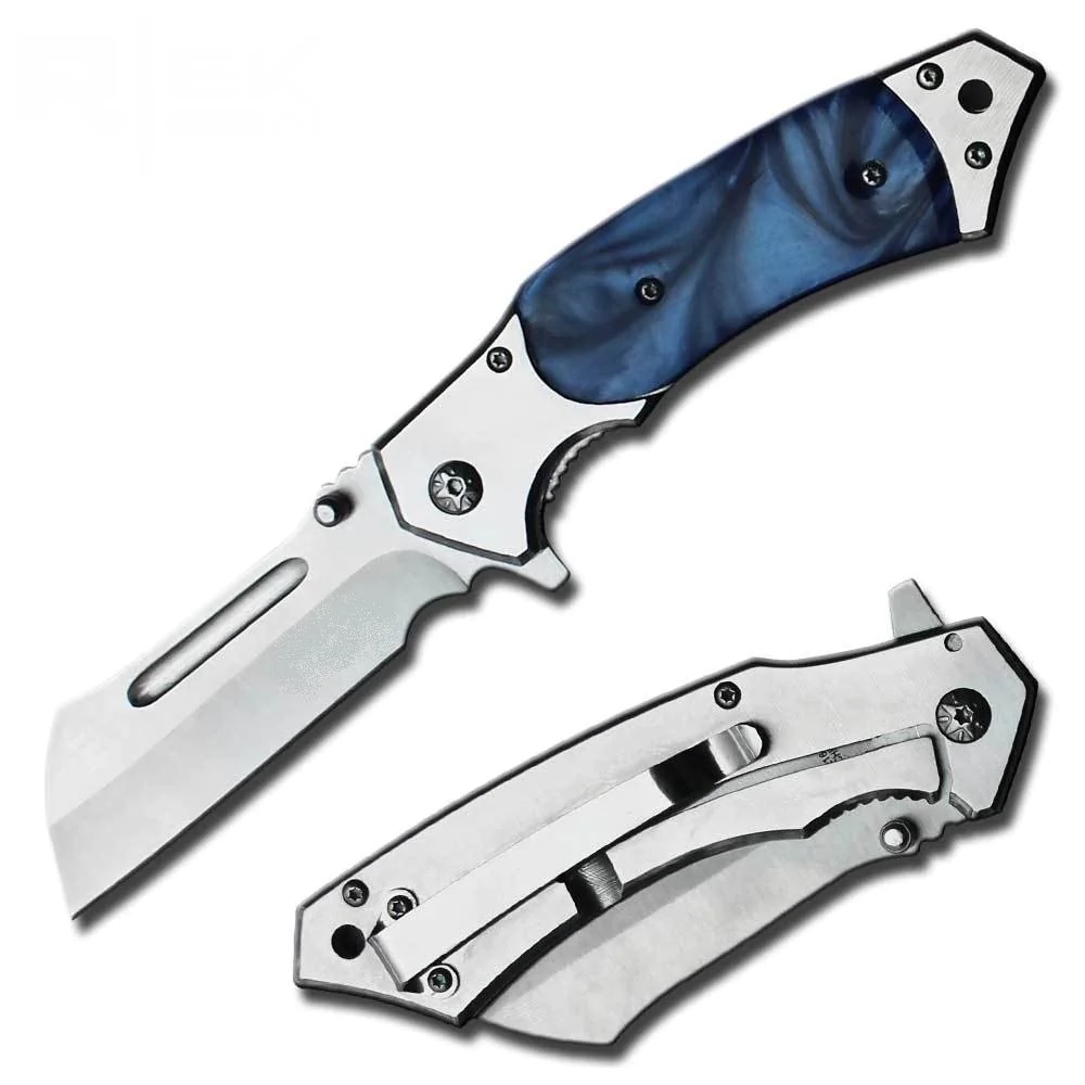 KNIFE - ZK216-BL Folding Cleaver 